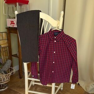 Men's Red Plaid Shirt